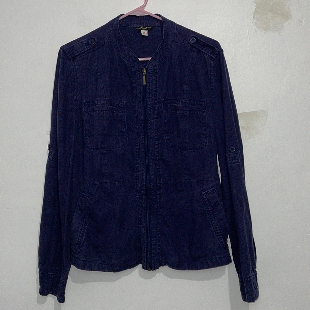 Size M Supplies Blue Cargo Jacket